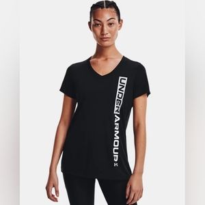 Women's UA Velocity Wordmark V-Neck Short Sleeve